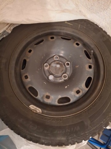 4 ДИСКИ СТАЛЬ ПЛЮС ШИНИ ЗИМОВІ HANKOOK 165/70/14. VW POLO 9N 2006R. 