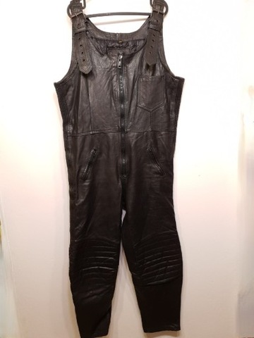 TROUSERS ON SZELKACH LEATHER MOTORCYCLE L XL  