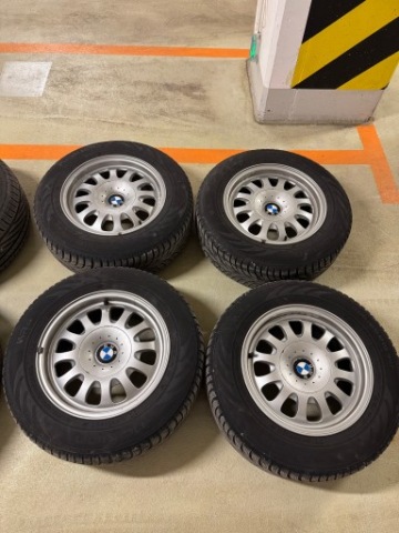 КОЛЕСА ЗИМОВІ 4X – BMW E39 | ТИТАНОВІ ДИСКИ СТИЛЬ 31 + NOKIAN WR03 205/65 R15 