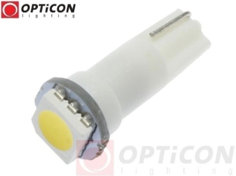 ЛАМПОЧКА LED (СВІТЛОДІОД) W1,2W T5 R5 12V DC 1X SMD5050 БІЛИЙ NEUTRALNY 4500K 