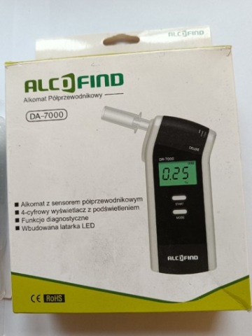 АЛКОТЕСТЕР DA 7000 УПРАВЛІННЯ 