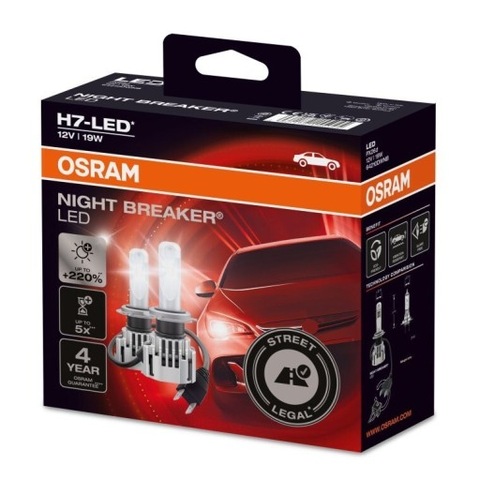 osram night breaker led h7 + adaptery ford gratis