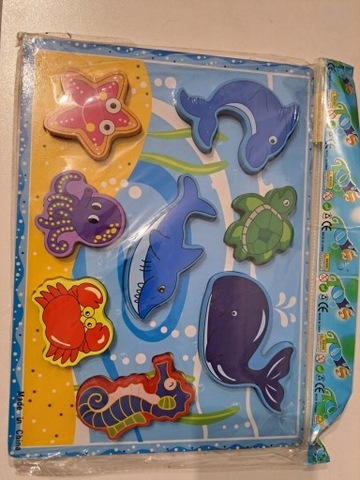 Puzzle edukacyjna drewniana układanka 