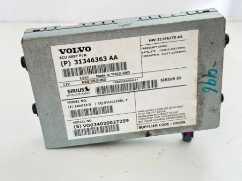 ПІДСИЛЮВАЧ ЗВУКУ VOLVO XC60 31346363 