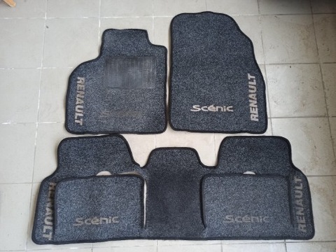 ALFOMBRILLAS RENAULT SCENIC 2 2003 - 2009 Z NADRUKIEM  