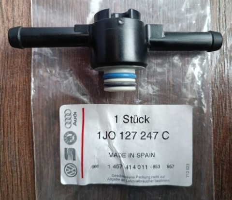 КЛАПАН ФІЛЬТРА ПАЛИВА 1J0127247C НОВИЙ OE VOLKSWAGEN/SEAT/SKODA 1.4-1.9TDI/SDI 