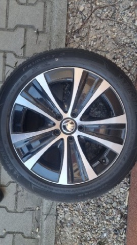 КОЛЕСА Z ШИНАМИ LETNIMI 18 SKODA, MERCEDES 5X112 8J ET43 