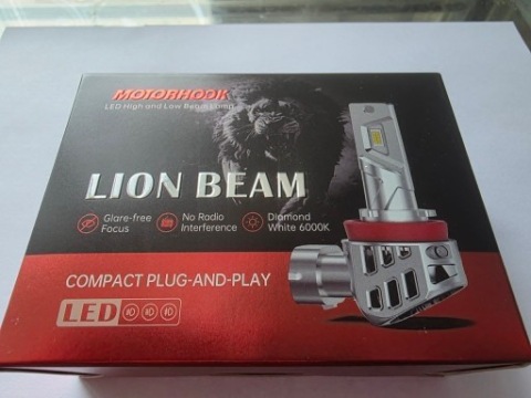 ЛАМПОЧКИ LED (СВІТЛОДІОД) H7 MOTORHOOK УПРАВЛІННЯ E8 ULTRA MAXX ПОТУЖНОСТІ 100W RETRIFY CANBUS 