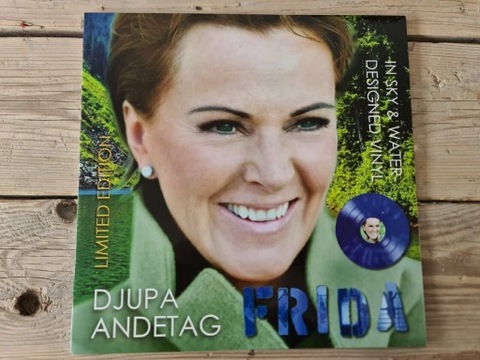 Frida DJUPA ANDETAG numerowany ABBA blue winyl LP 