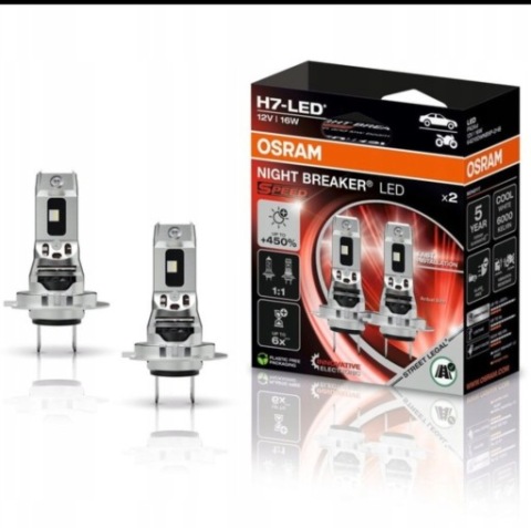 OSRAM ЛАМПОЧКИ SAMOCHODWOE LED (СВІТЛОДІОД) NIGHT BREAKER LED (СВІТЛОДІОД) SPEED H7 450 AUTO, ДВИГУН 