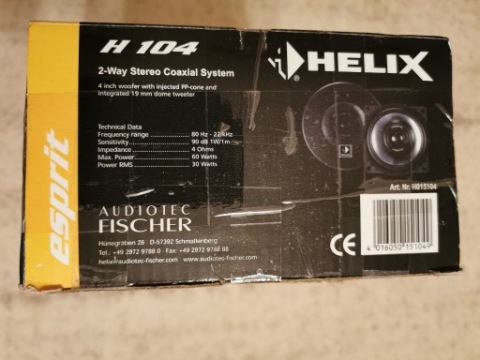 ДИНАМІКИ АВТОМОБІЛЬНИЙ HELIX H104 F-MY AUDIOTEC FISCHER 