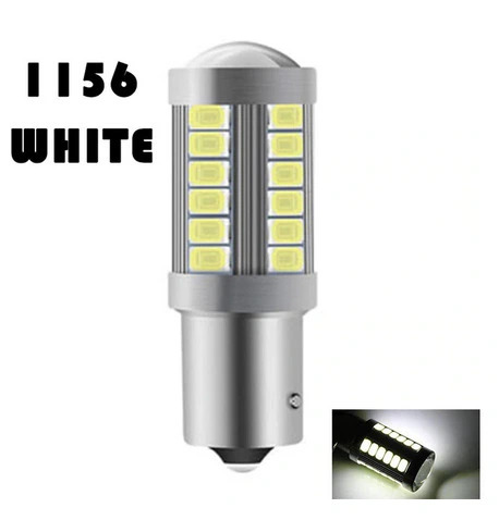 P21W LIGHT BULB 33 LED BA15S 1156 5630 RUNNING LIGHTS DC WHITE SOCZ 