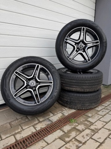 КОЛЕСА ЛЕТО MERCEDES AMG 18 ДЮЙМЫ 5X112 ET49 В ОЧЕНЬ ХОРОШЕМ СОСТОЯНИИ ШИНЫ 2025 R 235/55 R18 100W 