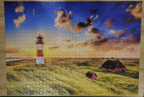 Puzzle Trefl Latarnia morska 1000 elementów - puzzle gotowe ułożone  