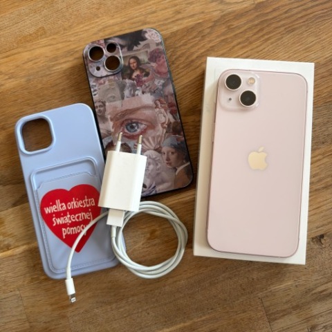 iPhone 13 różowy 128Gb oryginalne pudełko + GRATISY 