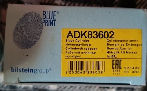 BLUE PRINT ВЫЖЫМНОЙ ПОДШИПНИК СЦЕПЛЕНИЯ ADK83602