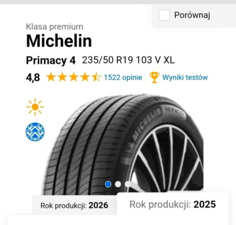 Michelin Primacy 4 235/50 R19 103 V XL