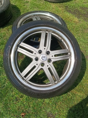 ТИТАНОВІ ДИСКИ 19 ROSTAW 5X114.3 Z ШИНАМИ MICHELIN 225 45 19 