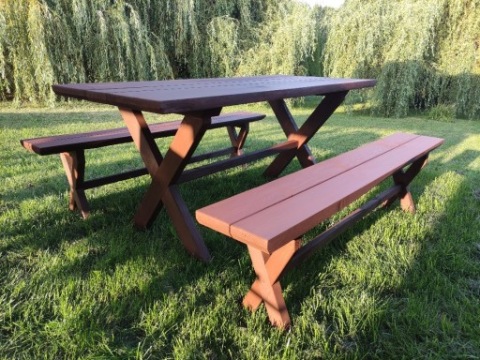 Zestaw ogrodowy sosnowy