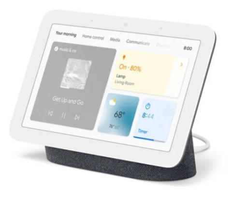 Inteligentny Głośnik Google Nest Hub (2 gen) Szary WiFi Bluetooth