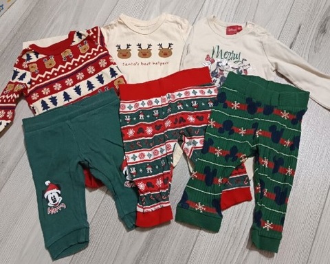 #3 - zestaw 6 ciuszków chłopięcych Święta rozmiar 68 