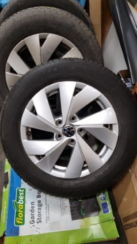 КОЛЕСА ДИСКИ VW SKODA SEAT 7J R16 ET43 5X112 КАК НОВОЕ ШИНЫ WIELOSEZOНОВОЕ 