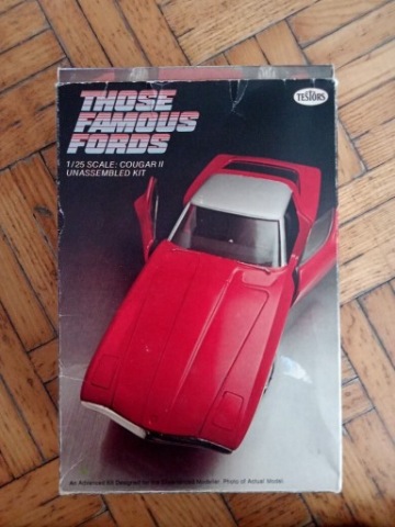 FORD COUGAR II ТИП - 1970' - UNIKAT RARYTAS - TESTORS 1:25 