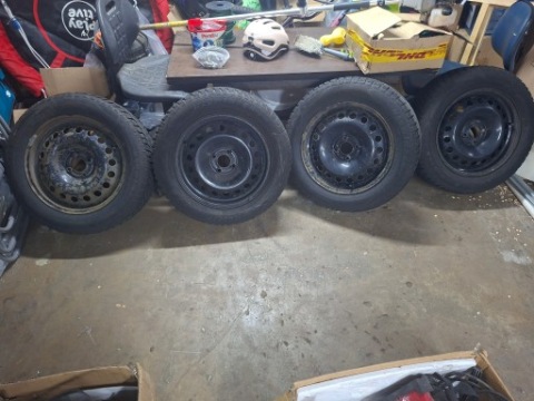КОМПЛЕКТ КОЛЕС ЗИМНИХ 215/60 R16 ДИСК СТАЛЬНОЙ 4X100 ET49 6,5J 16'' 
