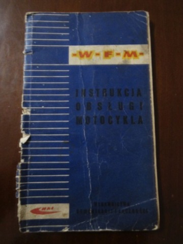 WFM M06 125 M 3 ІНСТРУКЦІЯ ОБСЛУГОВУВАННЯ КАТАЛОГ 1963 R 