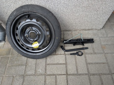 NISSAN MICRA K12 КОЛЕСО ZAPASOWE, ДОМКРАТ -PODNOSNIK, KLUCZ, ГАК 