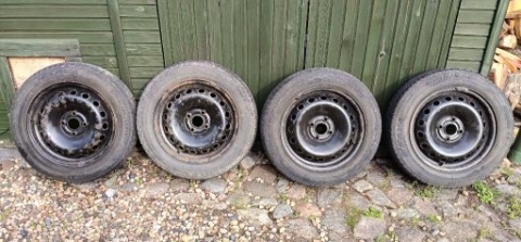 ДИСКИ СТАЛЬ 6X15 5X114.3 ET43, ШИНИ HANKOOK KINERGY ECO 195/60R15 