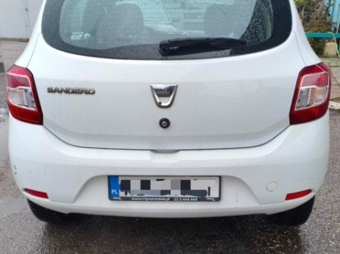 БАМПЕР ЗАД ЗАДНІЙ DACIA SANDERO 2 II (2012-2016) – КОД КОЛІР 369 (BIALY) 