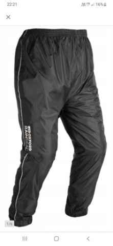 ШТАНИ ПРОТИДОЩОВІ OXFORD RAINSEAL MESKIE ЧОРНІ РОЗМІР L 