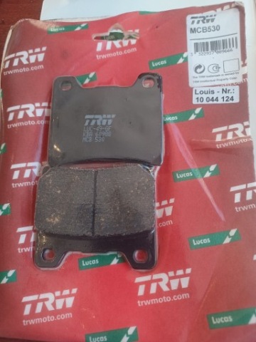КОЛОДКИ TRW MCB530 FZ TDM, XVS 