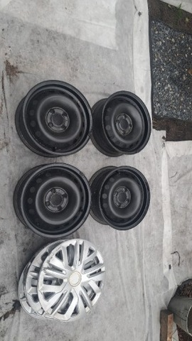 LLANTAS ACERO 14 CLIO 4X100 PLUS TAPACUBOS 4 PIEZAS  