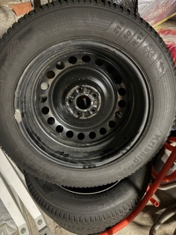 КОЛЕСА 17 ДЮЙМ СТАЛЬНЫЕ NA ЗИМНИХ ШИНАХ KLEBER 215/60R17 