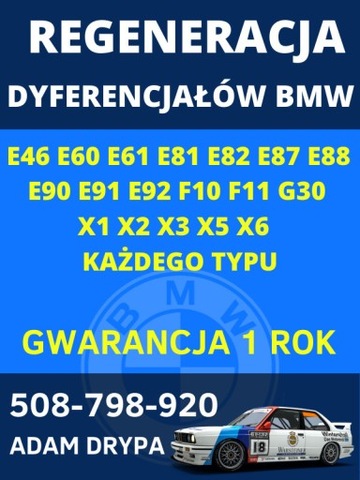 EJE DIFERENCIAL BMW E87 E90 PRZELOZENIE 2.47 3.38 3.23 