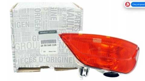 ЛАМПОЧКА ВІДБЛИСКУВАЧ БАМПЕРА ПРАВИЙ ЗАД RENAULT SCENIC 4 IV 265804833R 