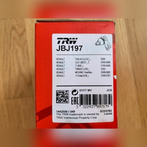 JBJ197 TRW ПАЛЕЦЬ WACHACZA 