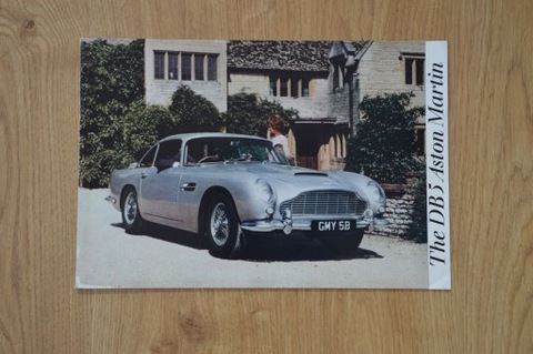 Aston Martin DB5 prospekt katalog 1965 