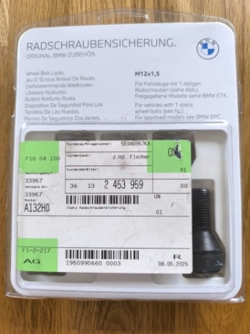 БОЛТЫ СЕКРЕТКИ ZLODZIEJKA BMW OE 36 13 2453959 