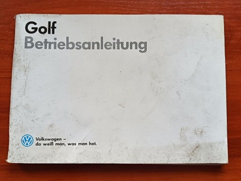 ORIGINAL MANUAL MANTENIMIENTO COCHE VW GOLF  