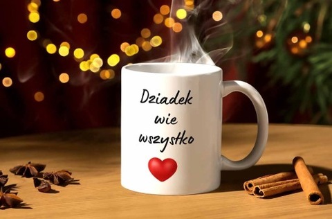 Kubek dla babci i dziadka z twoim zdjęciem  i mieniem 