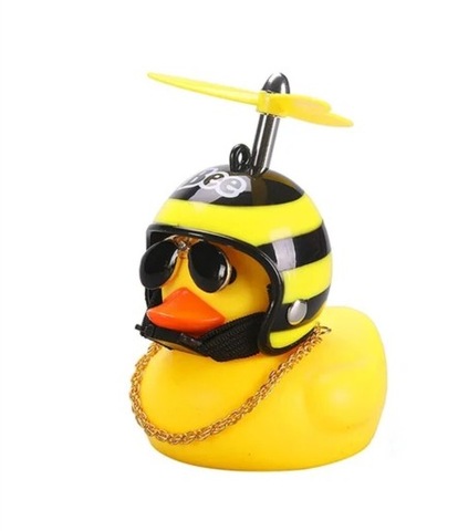 RUBBER DUCK FOR CAR IN HELMET DEKORACJA  