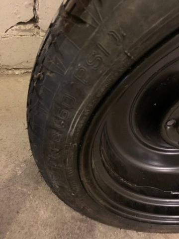 TOYOTA AVENSIS КОЛЕСО ДОКАТКА DUNLOP T145/70 D17 