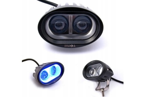 LAMP WORKING LED BLUE SPOT 2 LED CREE 12-24 V  