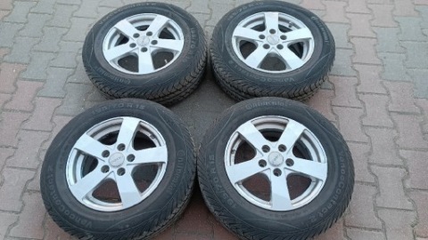 КОЛЕСА ТИТАНОВІ ДИСКИ 5X114.3 TOYOTA ЯК НОВЕ CONTINENTAL 195/70R15 8MM 2023 