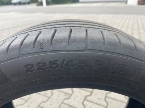 2X ШИНИ 225 45 18 CONTINENTAL CONTISPORT 5 СТАН ДУЖЕ ДОБРИЙ 