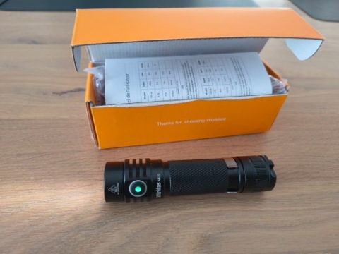 ЛІХТАРИК EDC WURKKOS WK03 18650 NICHIA 519A 5000K 1200LM/USB C + МАГНІТ 
