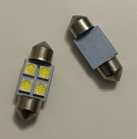 ЛАМПОЧКИ LED (СВІТЛОДІОД) КОЛІР БІЛИЙ C5W 31MM ОСВІТЛЕННЯ САЛОНУ НОМЕРА НОМЕРА 